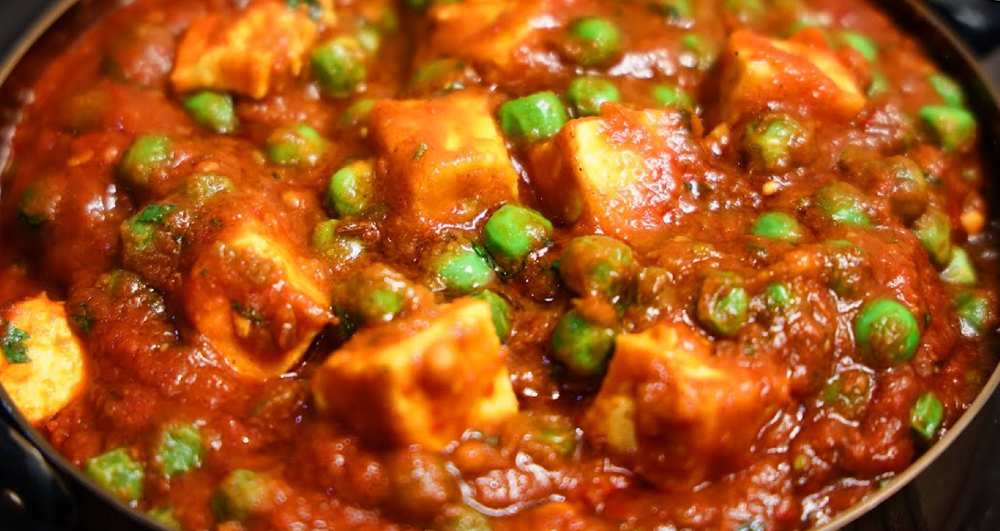 Indian Cuisine Dhaba Style Matar Paneer Recipe